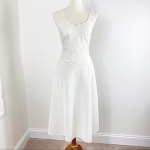 Colette Barbizon Vintage Lace Bodice Full Length Slip